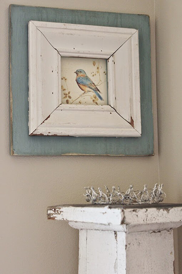 A Rustic Frame for a Beautiful Bird