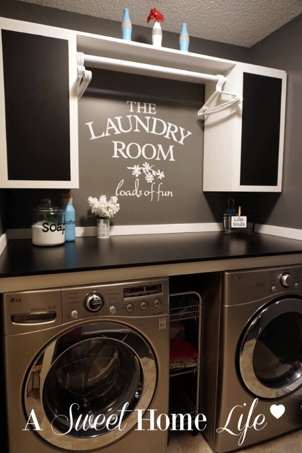 Humorous laundry meaning wall sticker 