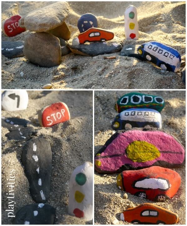 Painted Rocks As Toy Surrogates
