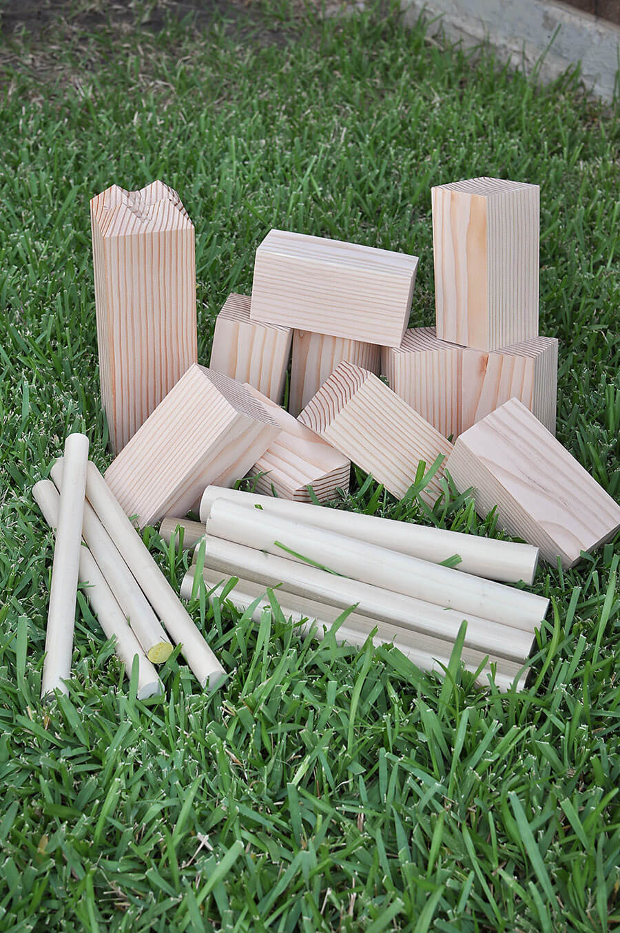 Make Your Own Kubb Lawn Game