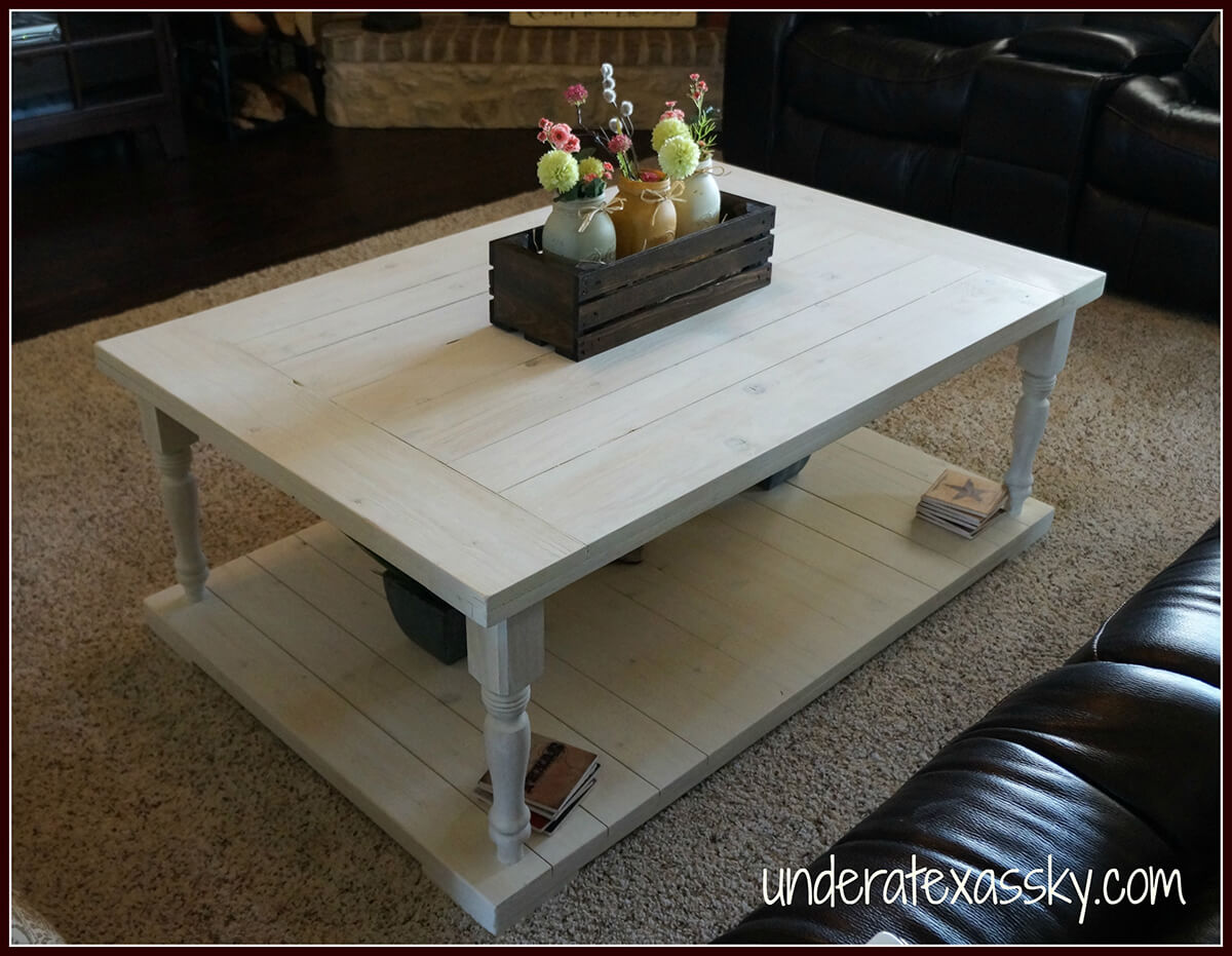 Simple Rustic Farmhouse Coffee White Farmhouse Table, White Farmhouse Table