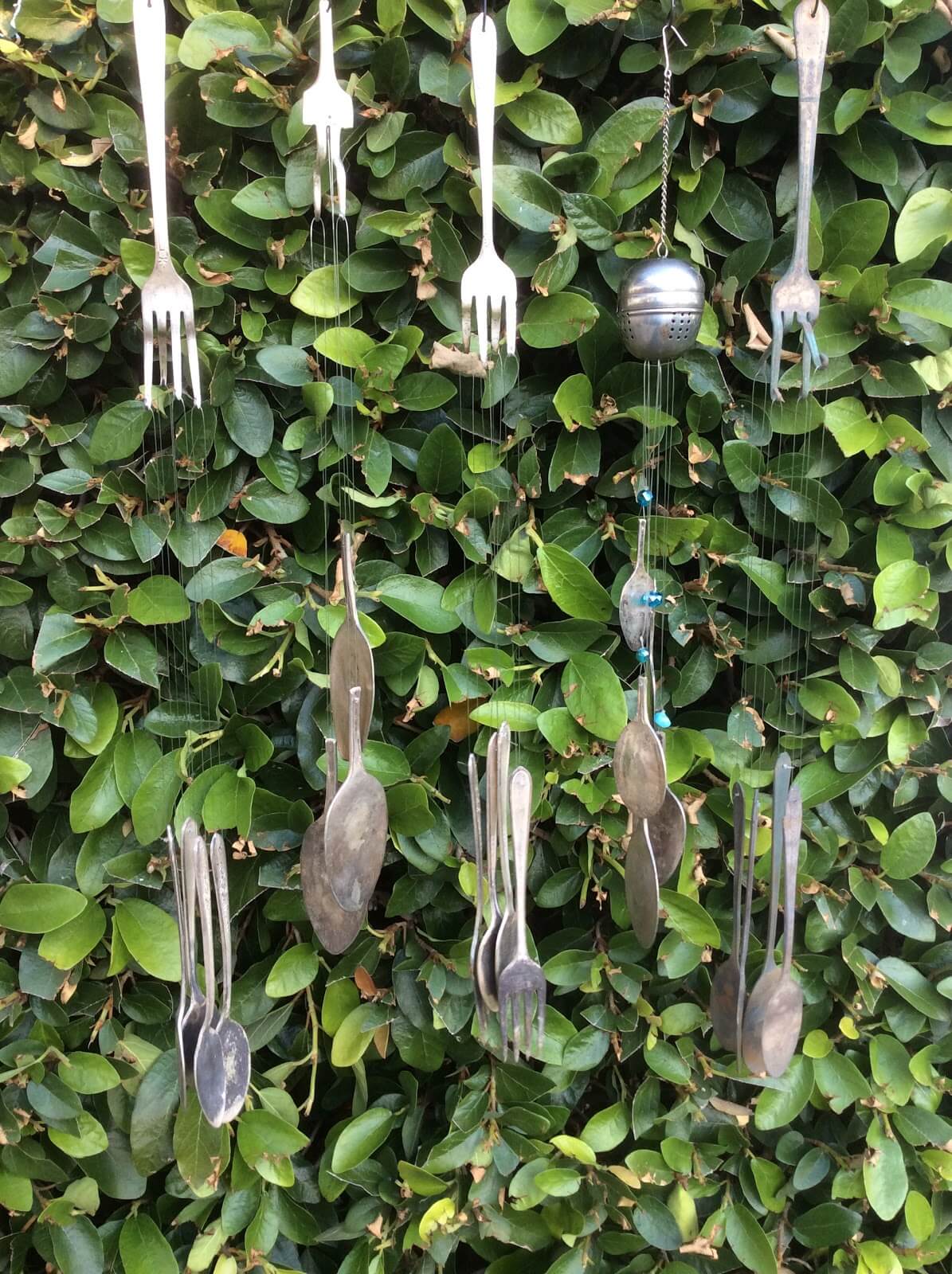 Unique Utensil Wind Chime Upcycling Idea