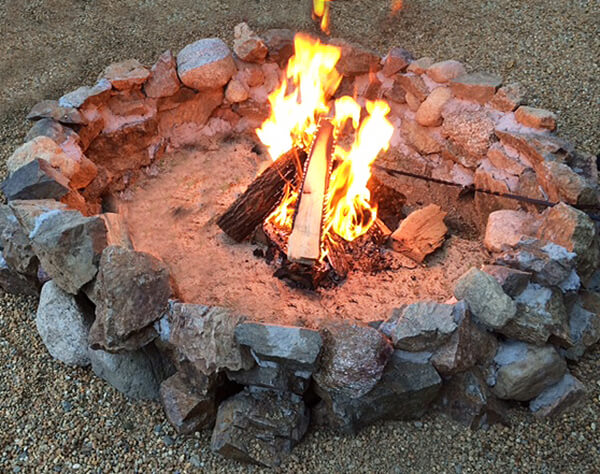 Build Your Own Rustic Rock Firepit