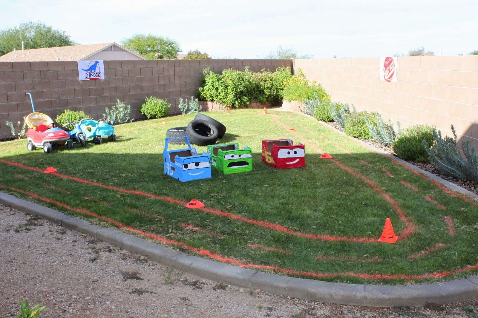 Kids Cars Backyard Race Track