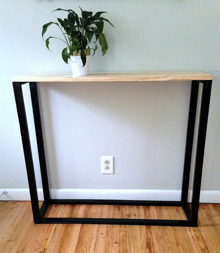 Inexpensive Modernized Wooden Console Table