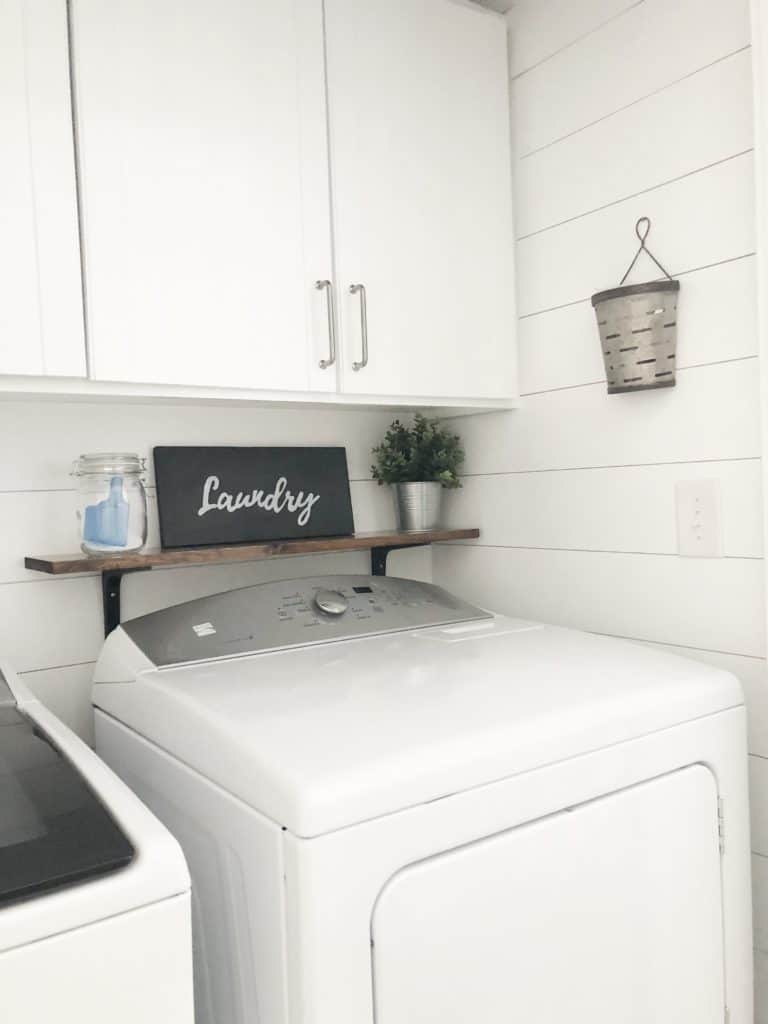 Light and Bright Laundry Room Redecoration