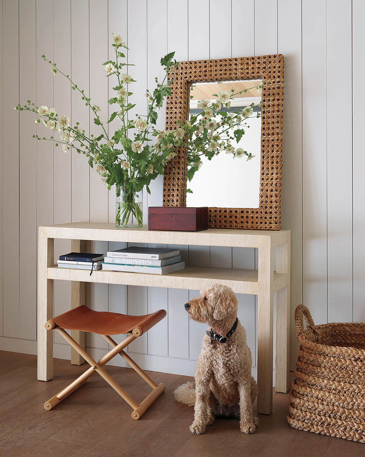 Two Level Beach Themed Entry Table