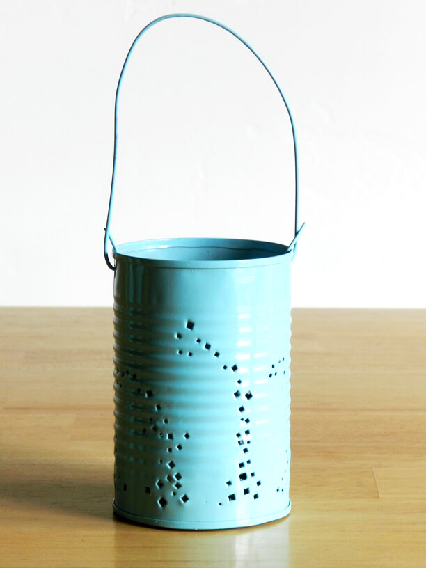 Painted Soup Can DIY Lantern Idea