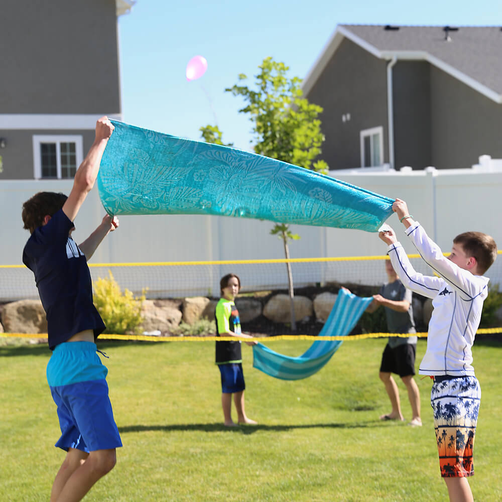 Funny Water Balloon Volleyball Game