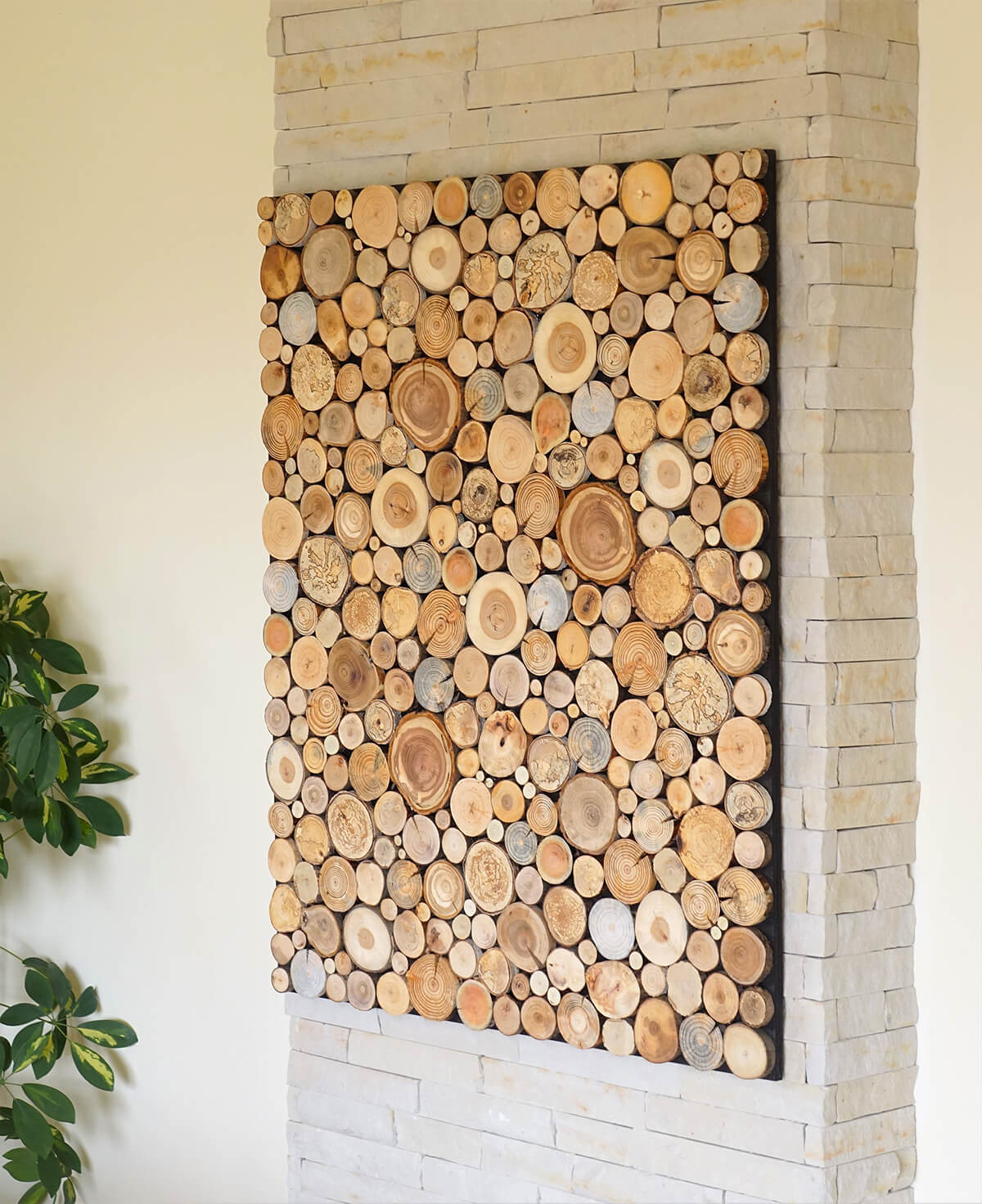 Wood Sliced Natural DIY Wall Art