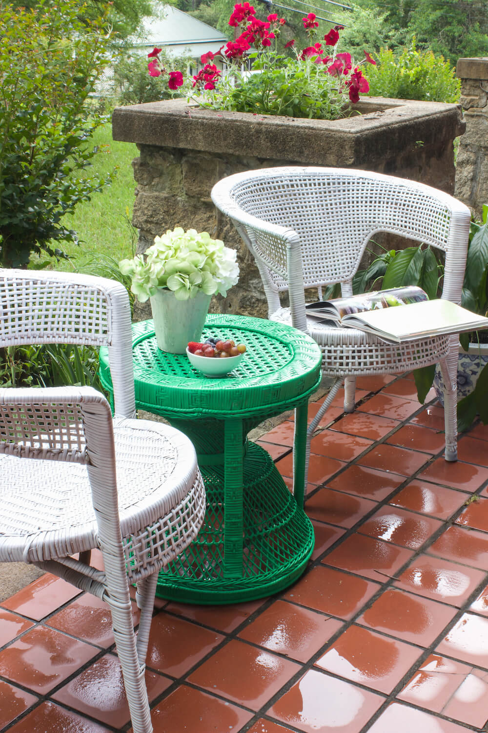 Charming Patio Seating for Your Enjoyment