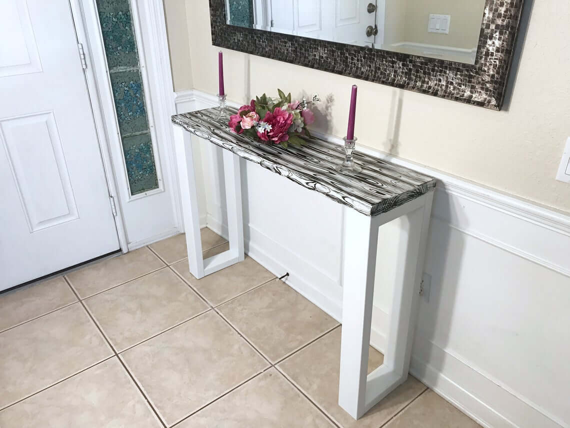 Painted Modern Farmhouse Console Table