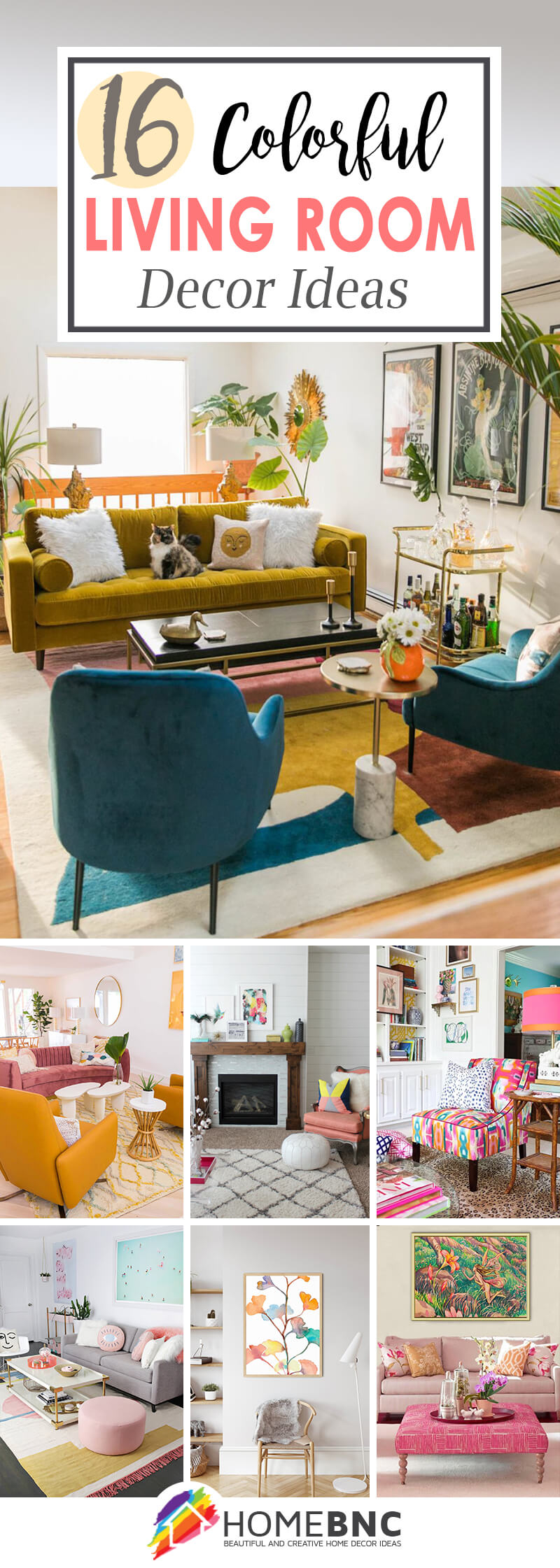 16 Best Colorful Living Room Design Ideas for 2024