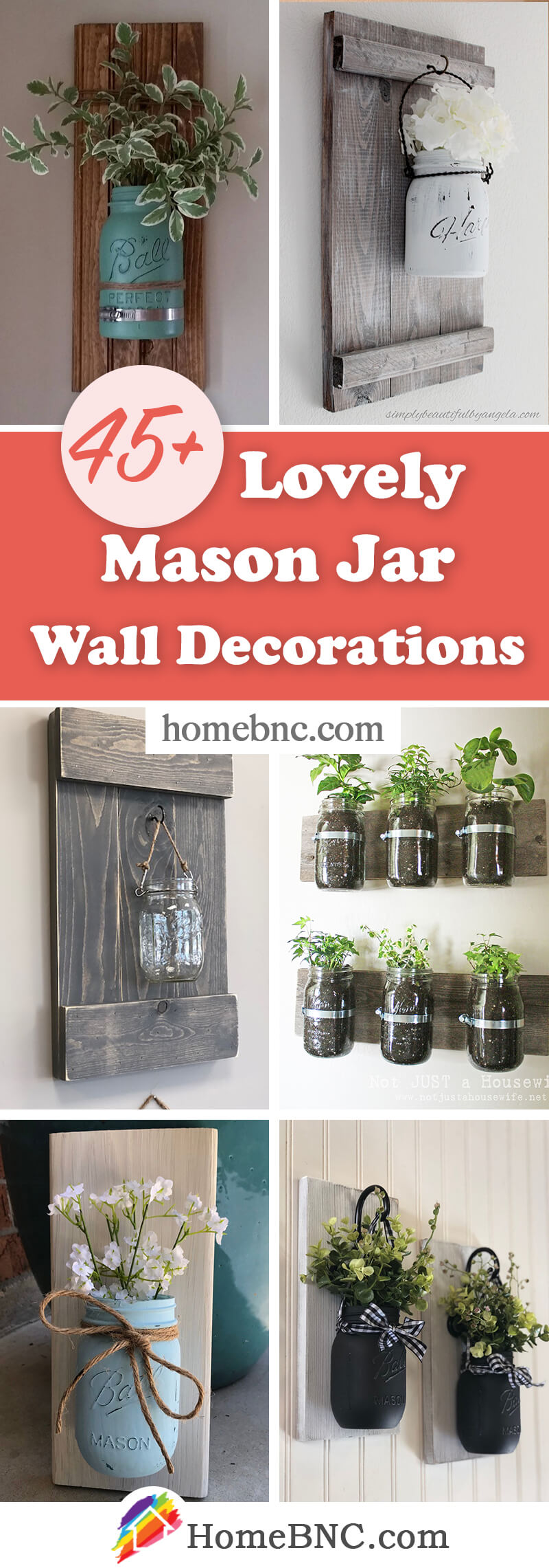 Mason Jar Wall Decorations