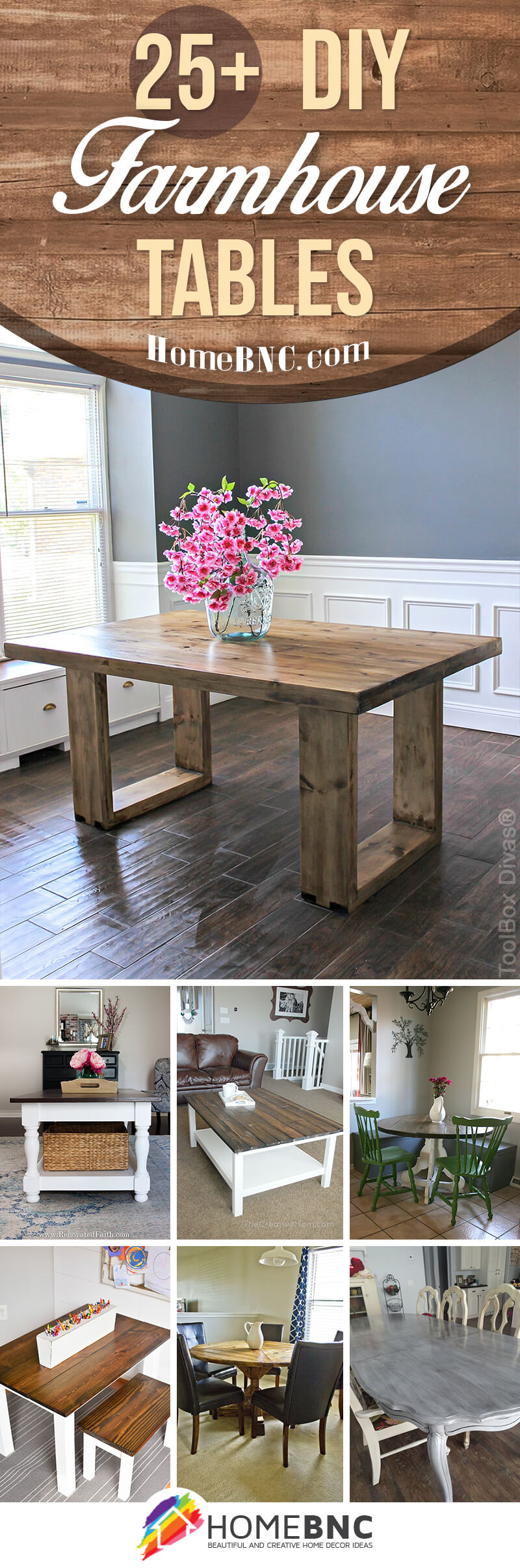 18+ Best Rustic DIY Farmhouse Table Ideas and Designs for 18