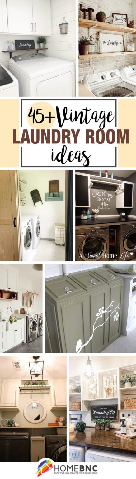 45+ Best Vintage Laundry Room Decor Ideas and Designs for 2021