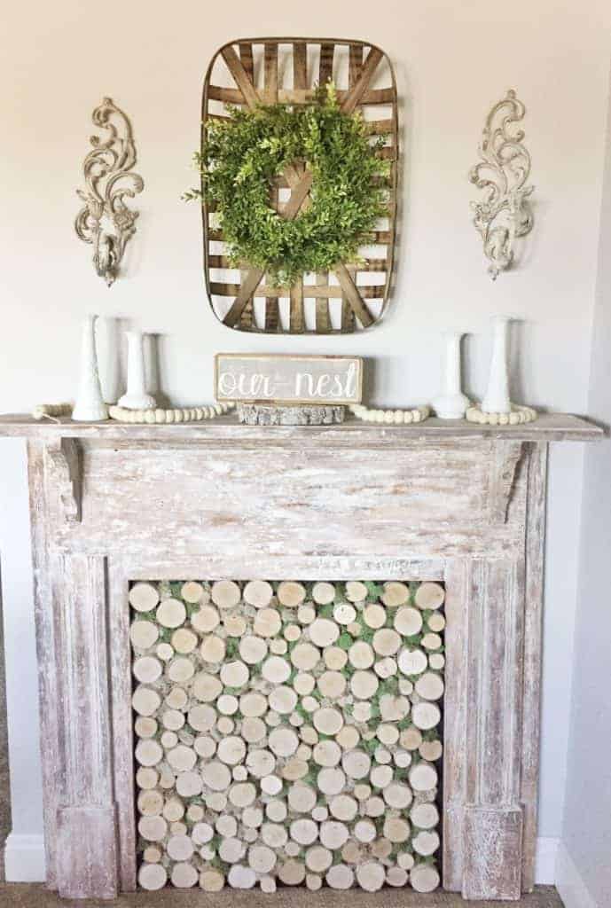 Charming and Filled with Character Faux Fireplace