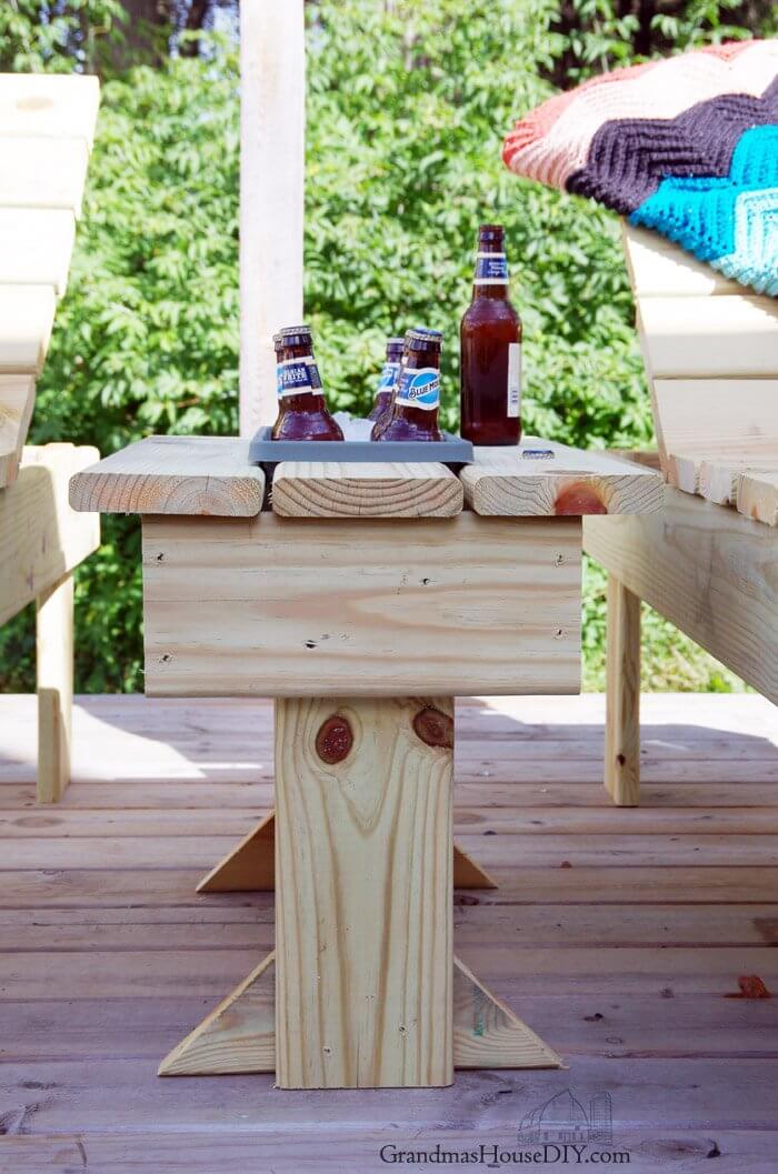 Creative Patio Table with Inbuilt Cooler