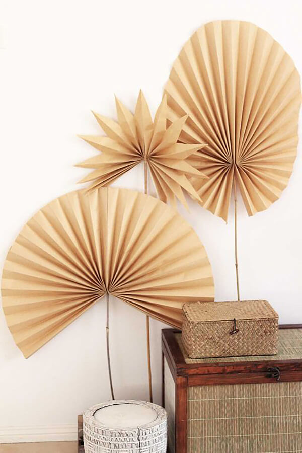 Kraft Paper Dried Palm Fronds