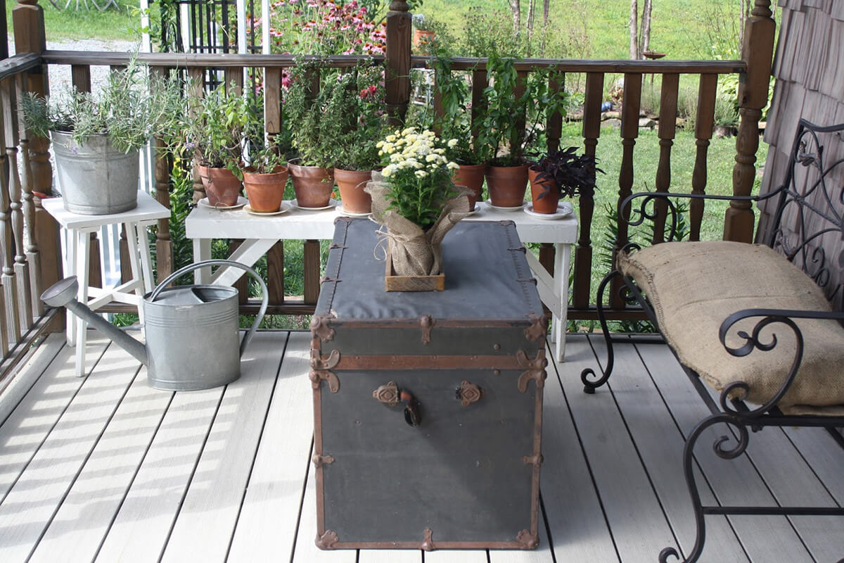 Old Treasure Chest Comes Alive in Your Outdoor Seating Area