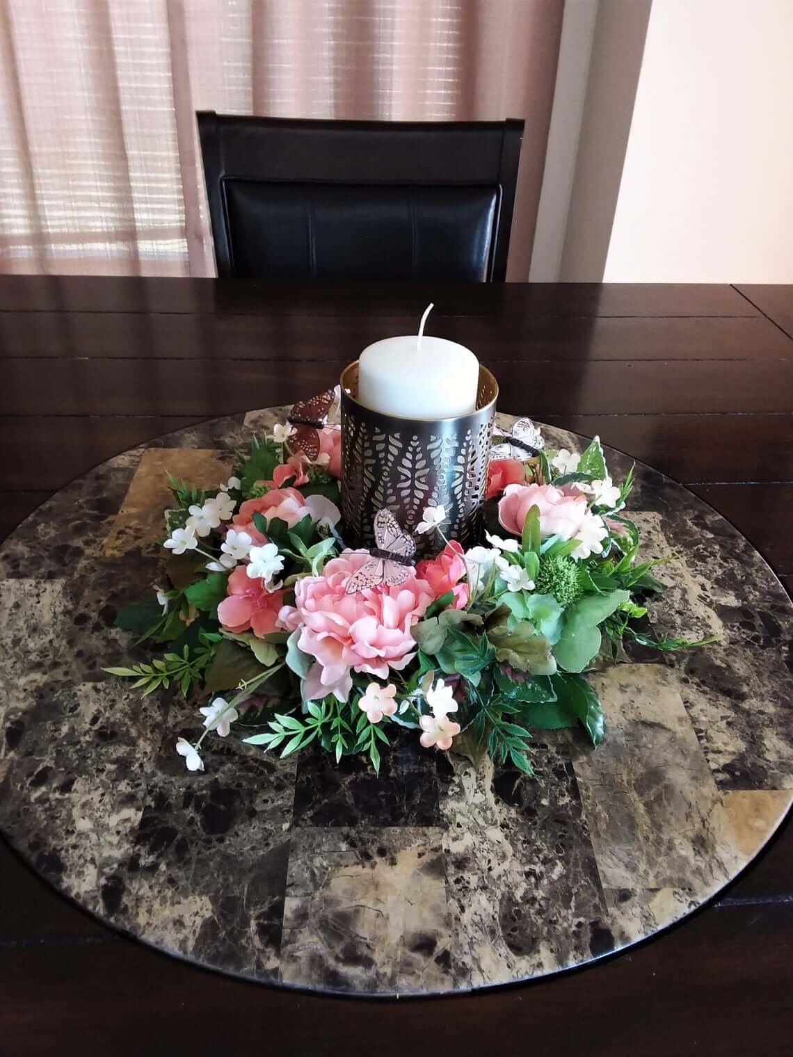 Ring Summer Floral Arrangement Centerpiece