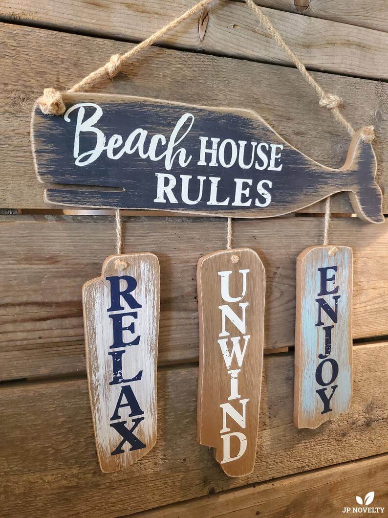 45+ Best Beach Themed Wooden Signs (Ideas and Designs) for 2021