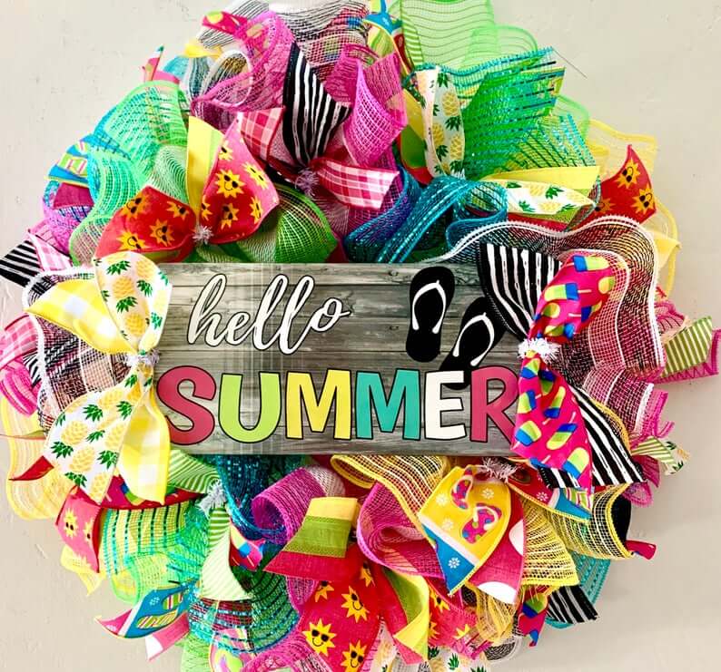 “Hello Summer” Bright Wreath Kit