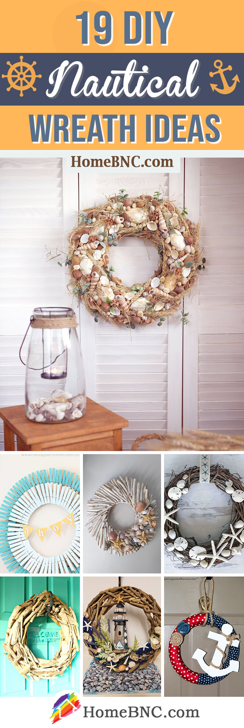 19 Best DIY Nautical Wreath Ideas For Your Door In 2023   Diy Nautical Wreath Ideas Coastal Designs Projects Pinterest Share Homebnc V3 