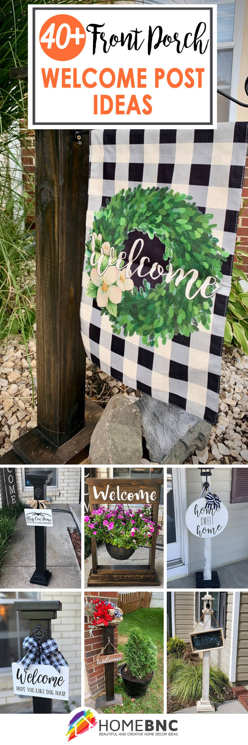 Front Porch Welcome Post Ideas