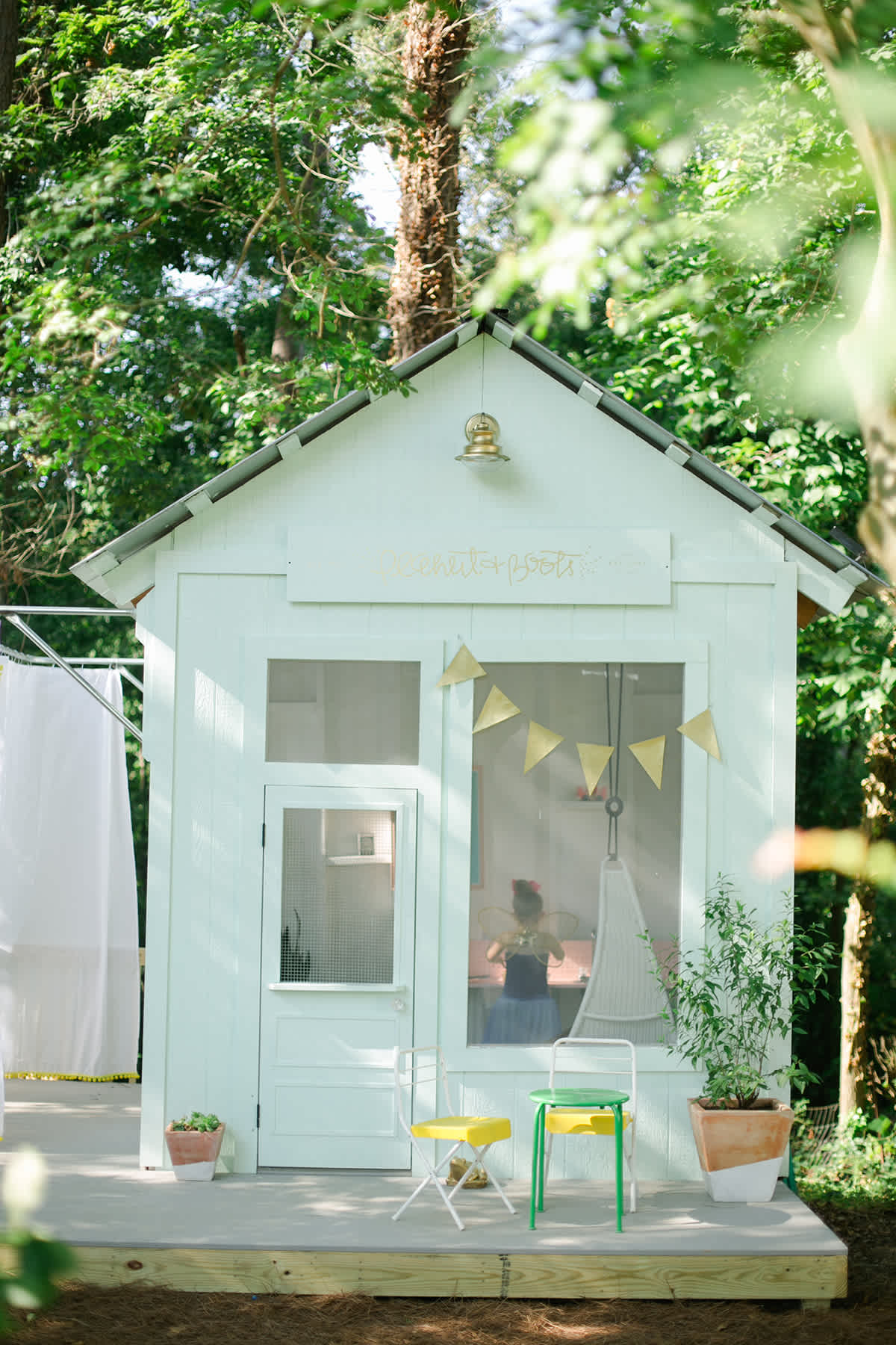 Whimsical Cozy Outdoor Cubby Playhouse