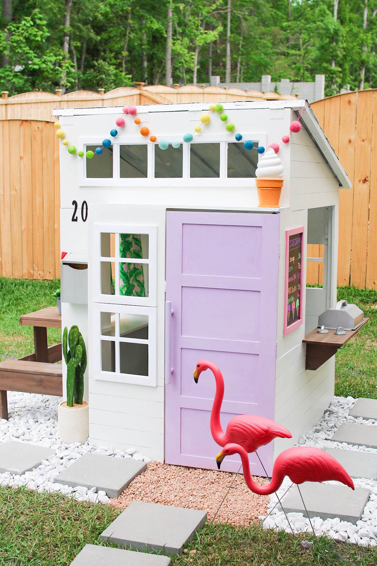 Sweet DIY Ice Cream Shop Playhouse