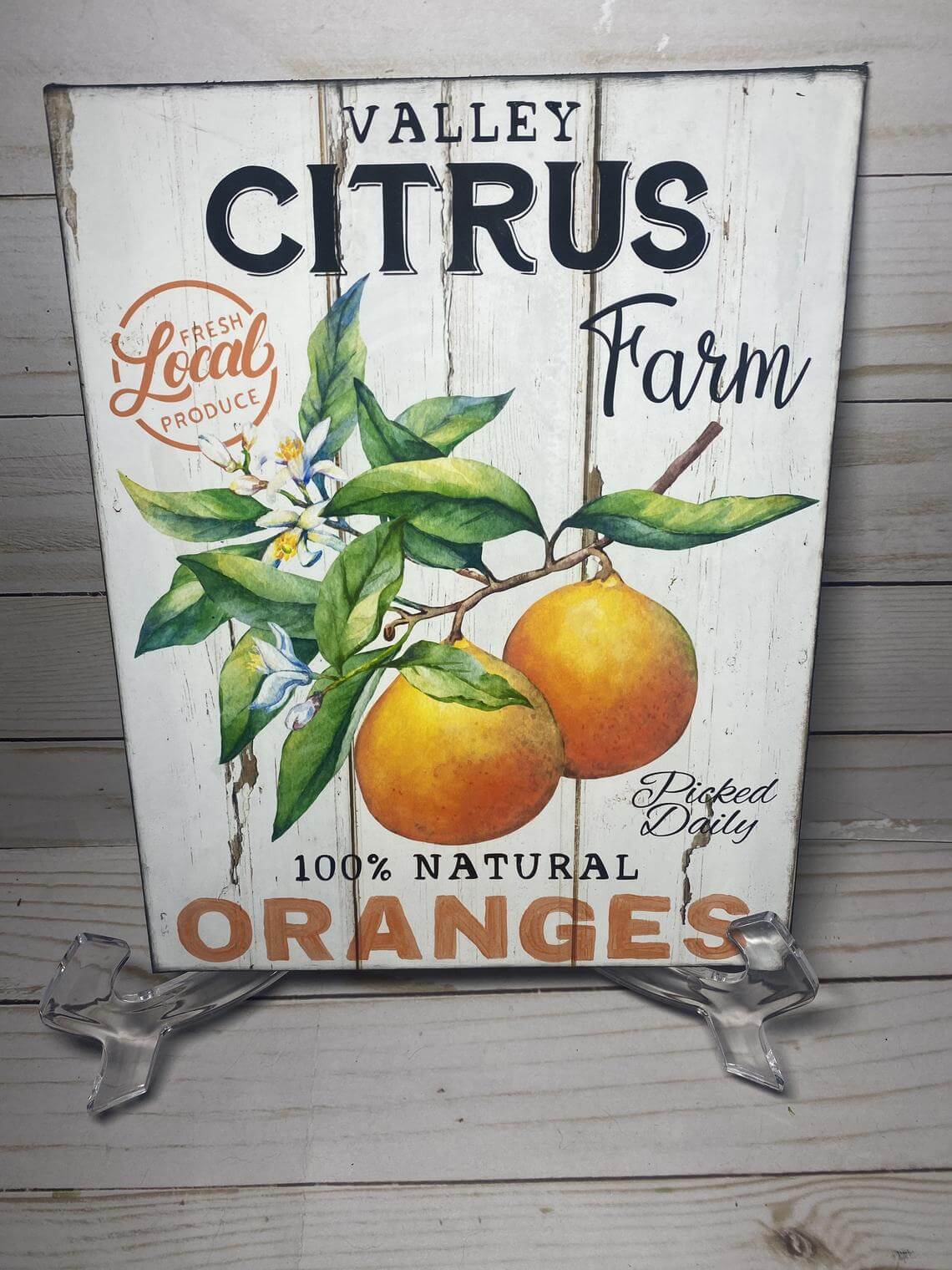 Vintage Farm Fresh Oranges DIY Sign
