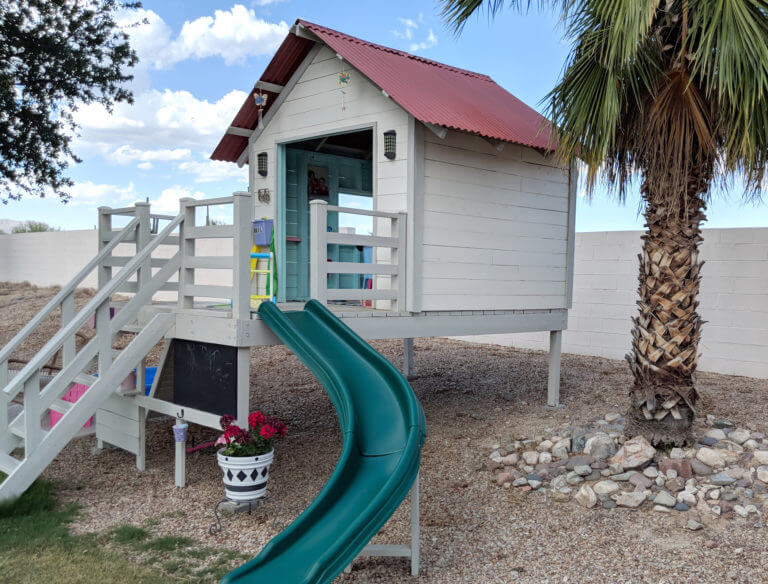 Fun Playhouse with a Slide