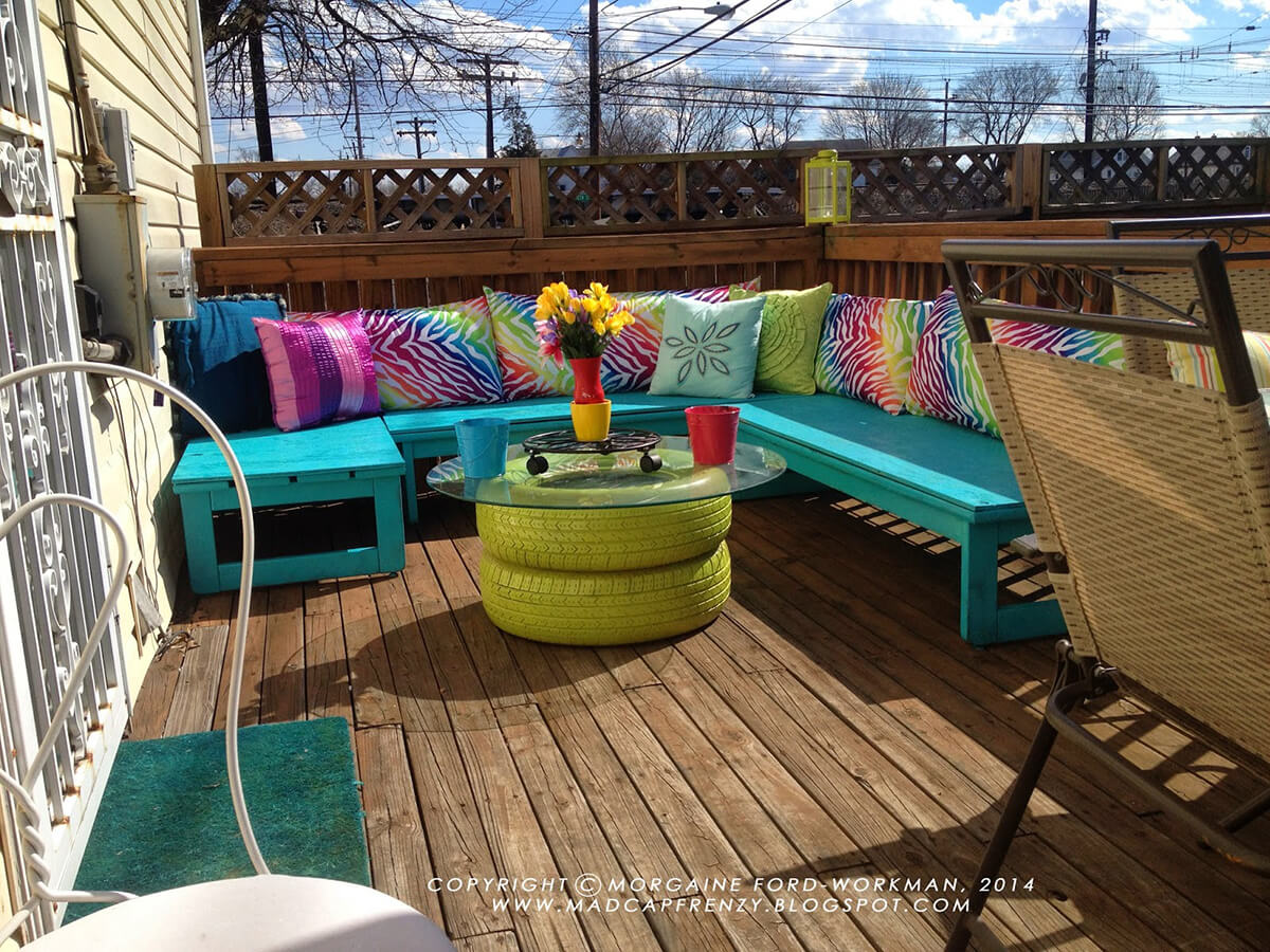 Rainbow Style Deck and Seating Area