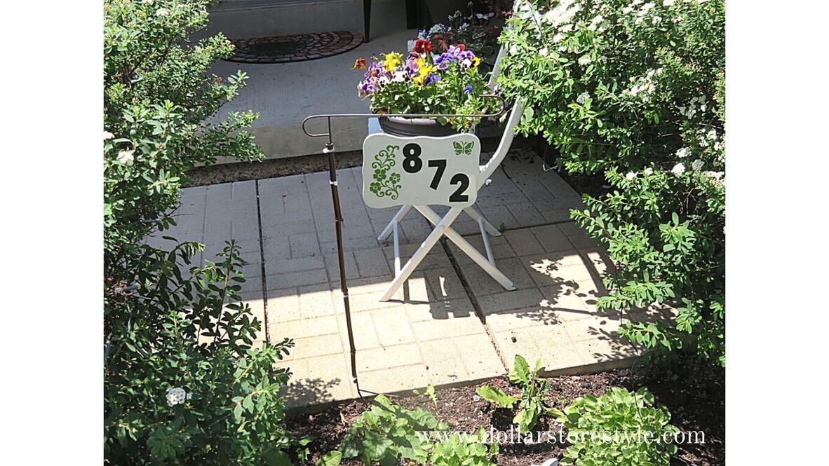 Budget-Friendly Hanging House Number Sign