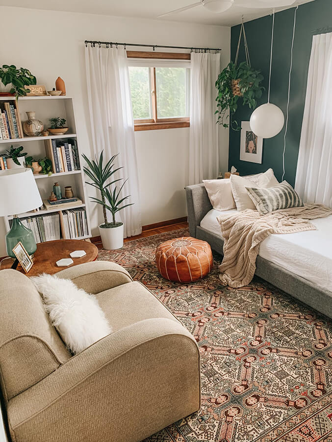 Cool and Cozy Organic Sitting Room