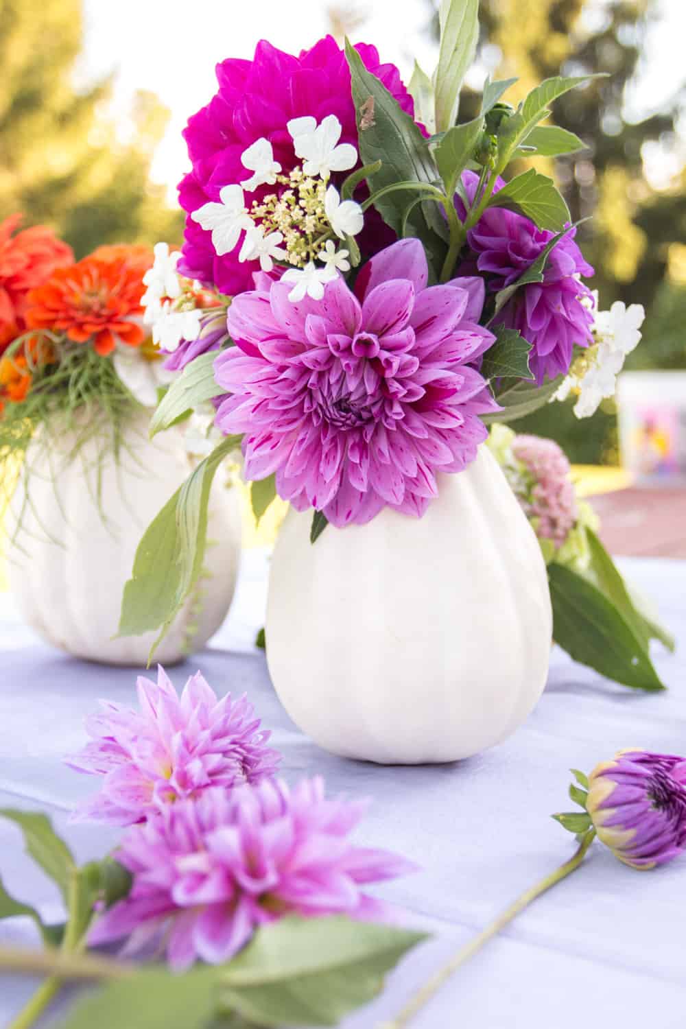 Beautiful Pumpkin Vase Floral Centerpiece
