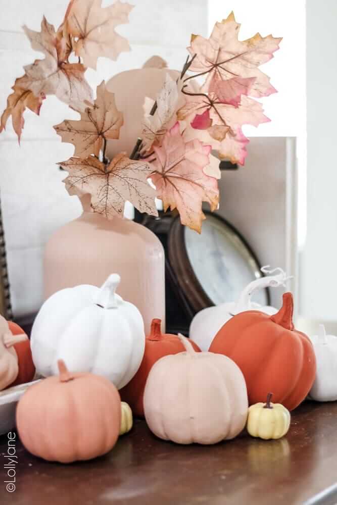 Brilliant Textured Baking Powder Painted Pumpkins