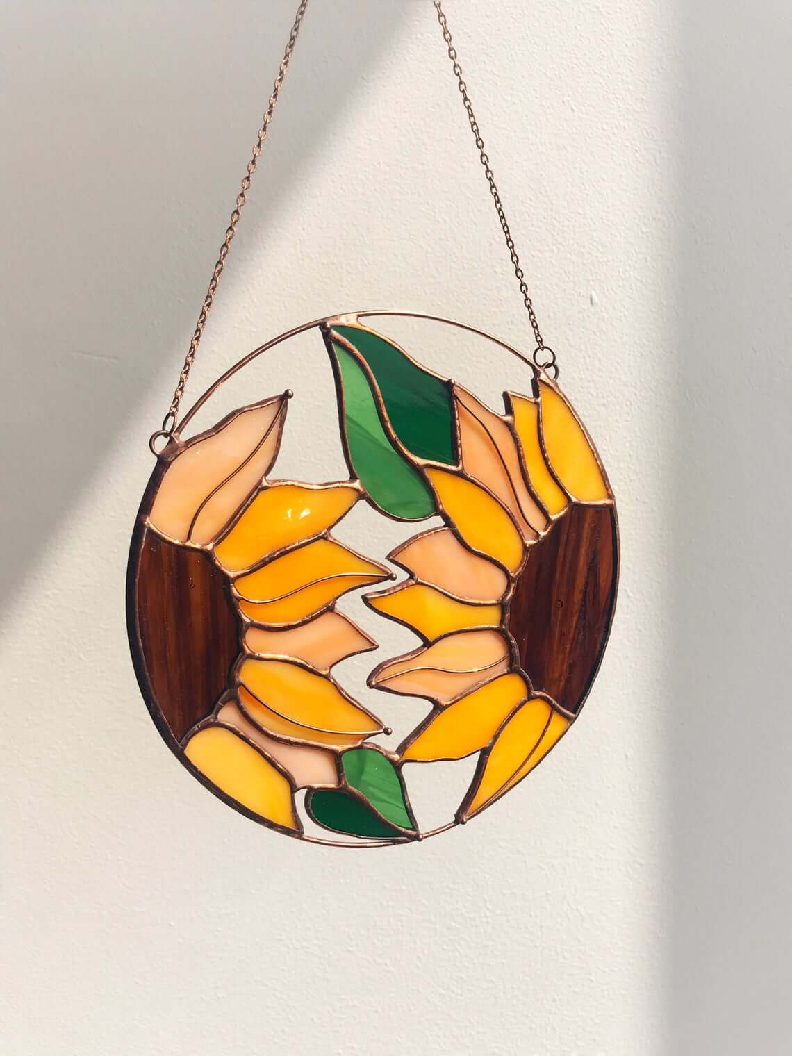 Sunflower Suncatcher Stained Glass Napkin Holder 