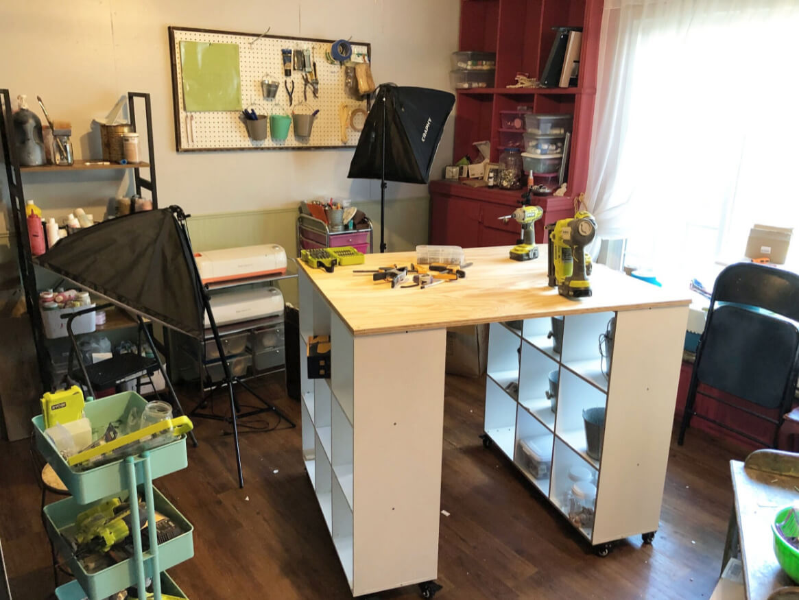 Budget-Friendly Tall Crafting Desk