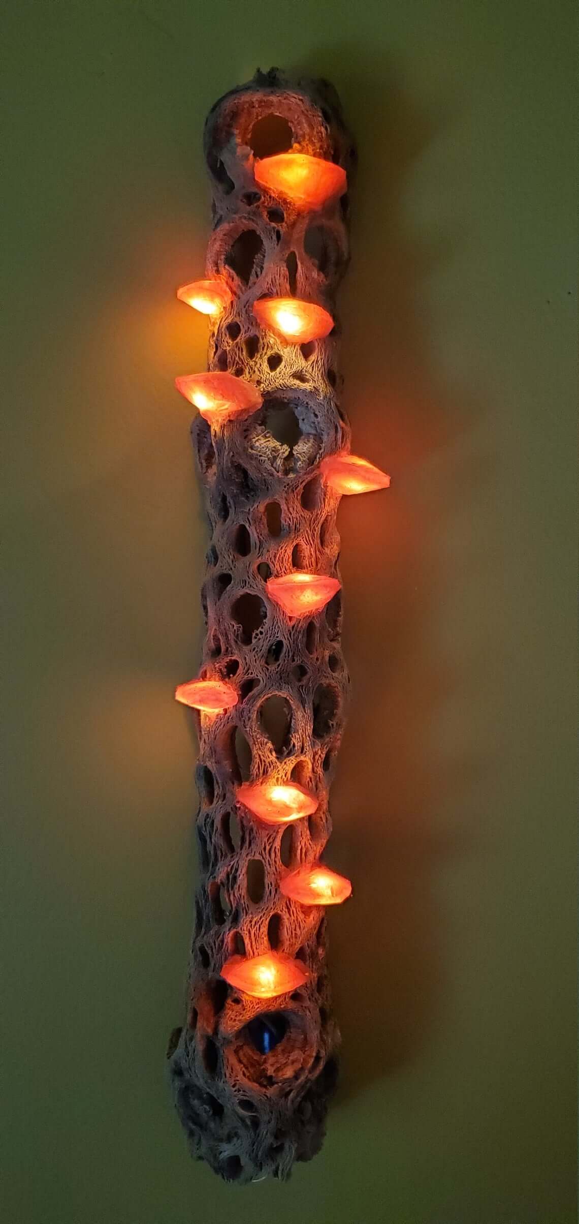 Copper Cholla LED Mushroom Lamp from Silicone
