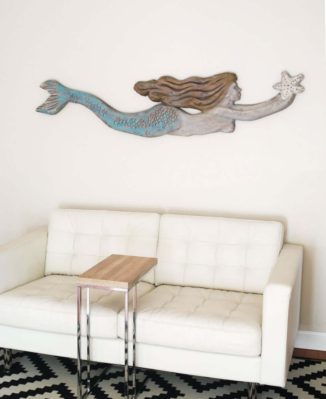 Scaled Mermaid with Starfish Home Décor