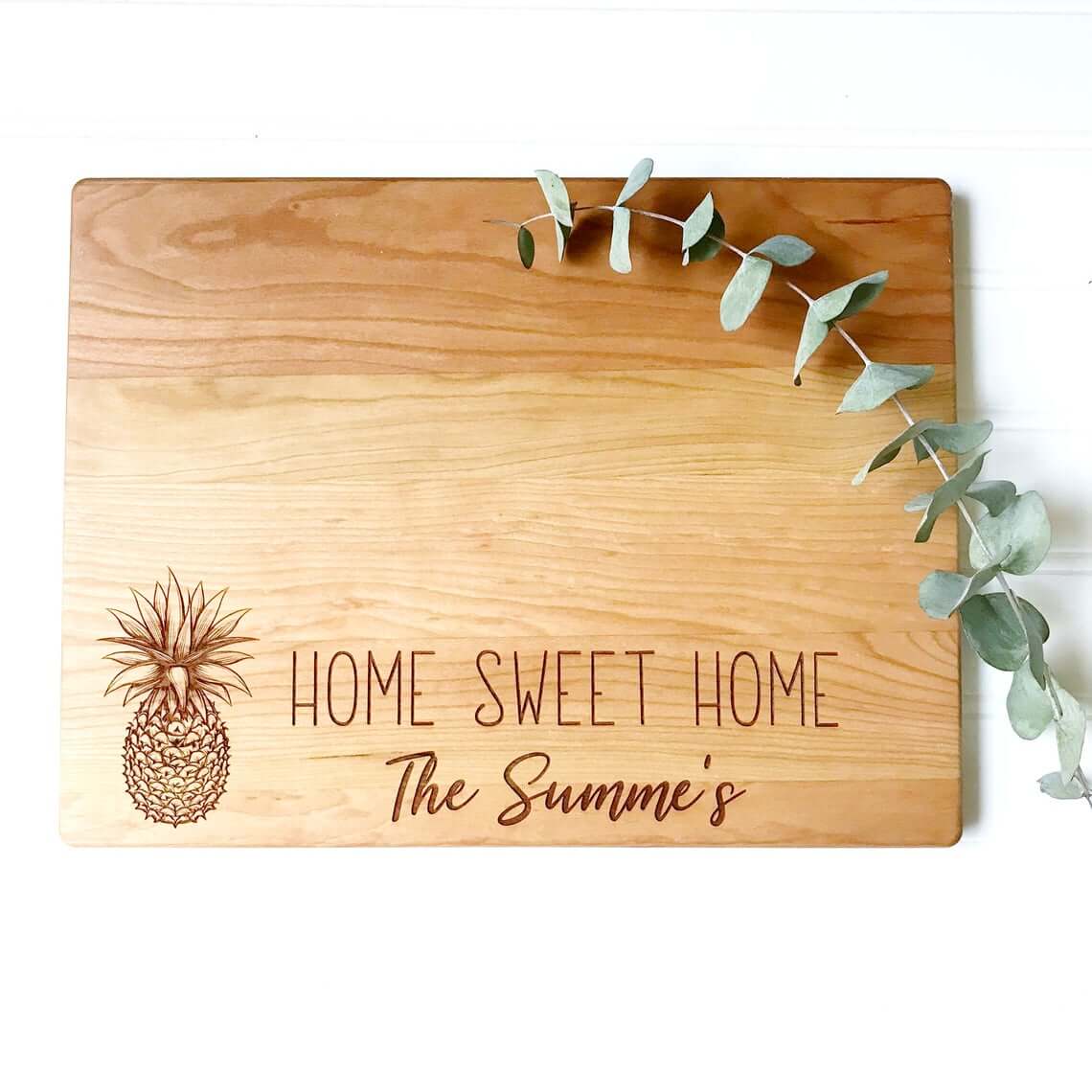 Home Sweet Home Pineapple Housewarming Cutting Board