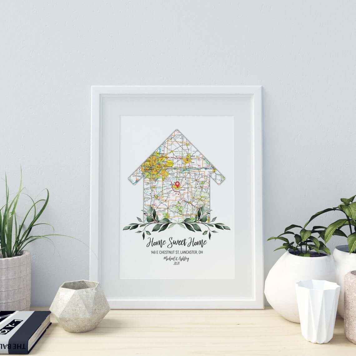 Digital New Home Neighborhood Map Print