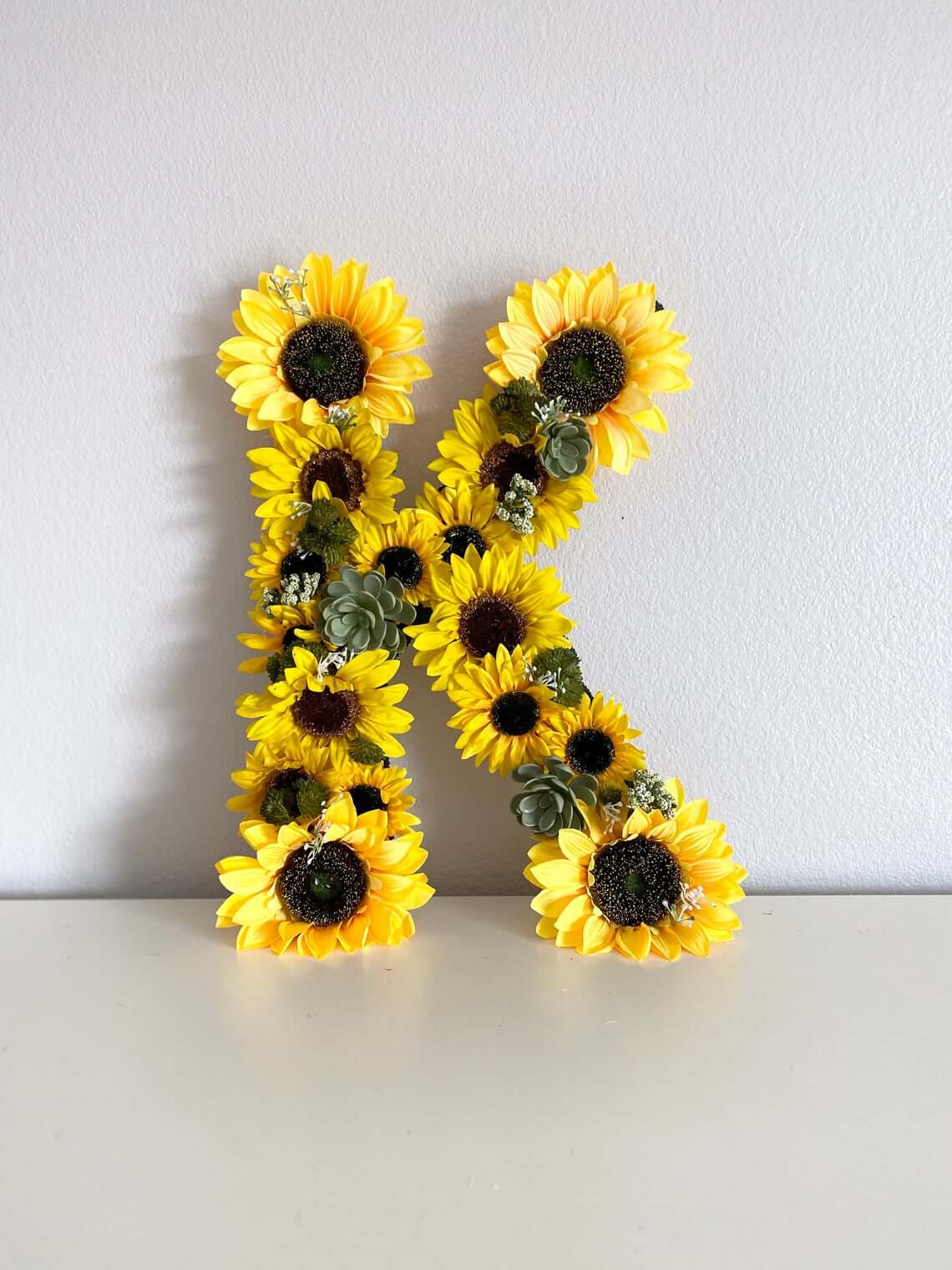 Sunflower Letter for Teen Bedroom