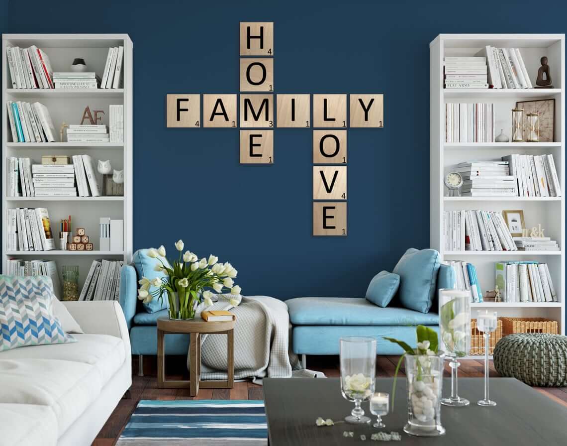 Say Anything with Scrabble Wall Tiles