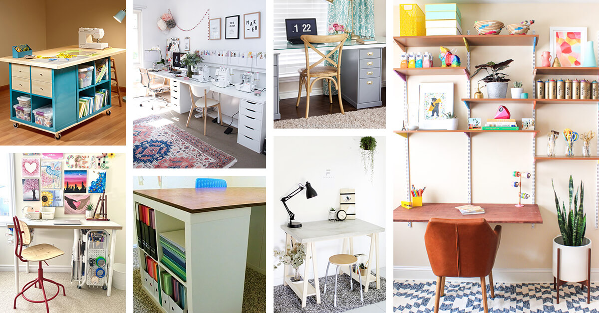 Featured image for “25 DIY Craft Tables and Desks to Show Off Your Creativity”