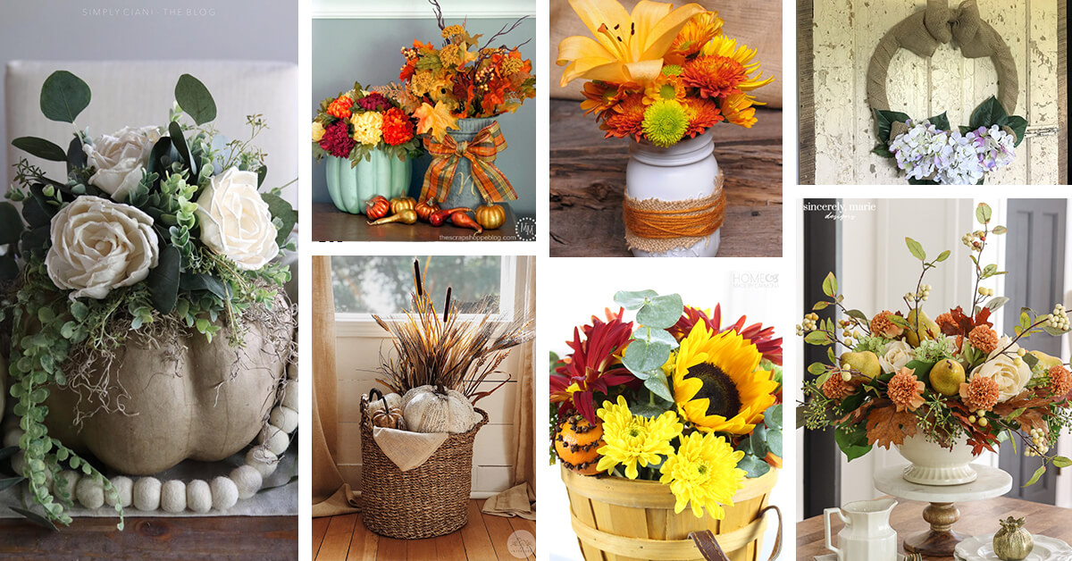 Featured image for “16 Cool Ideas for DIY Fall Flower Decorations to Brighten your Home”