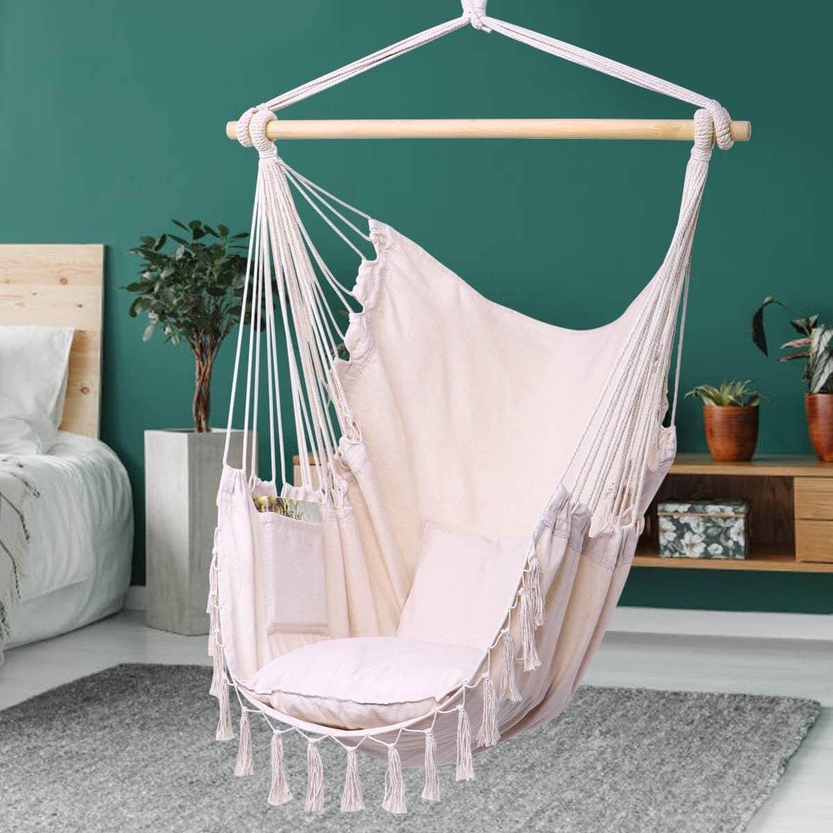 Boho Themed Hammock Swing Chair