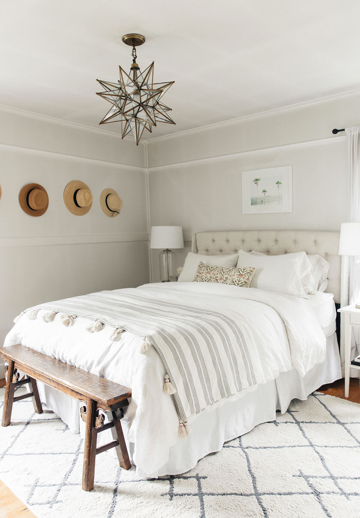 Bold Monochromatic Scandinavian Bedroom Design